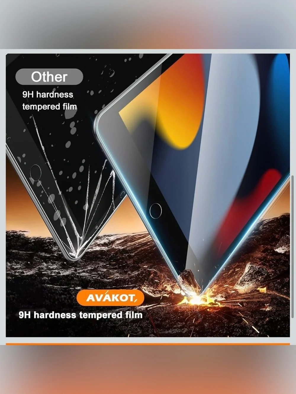 Tempered Glass Screen Protector for Tablet - Clear